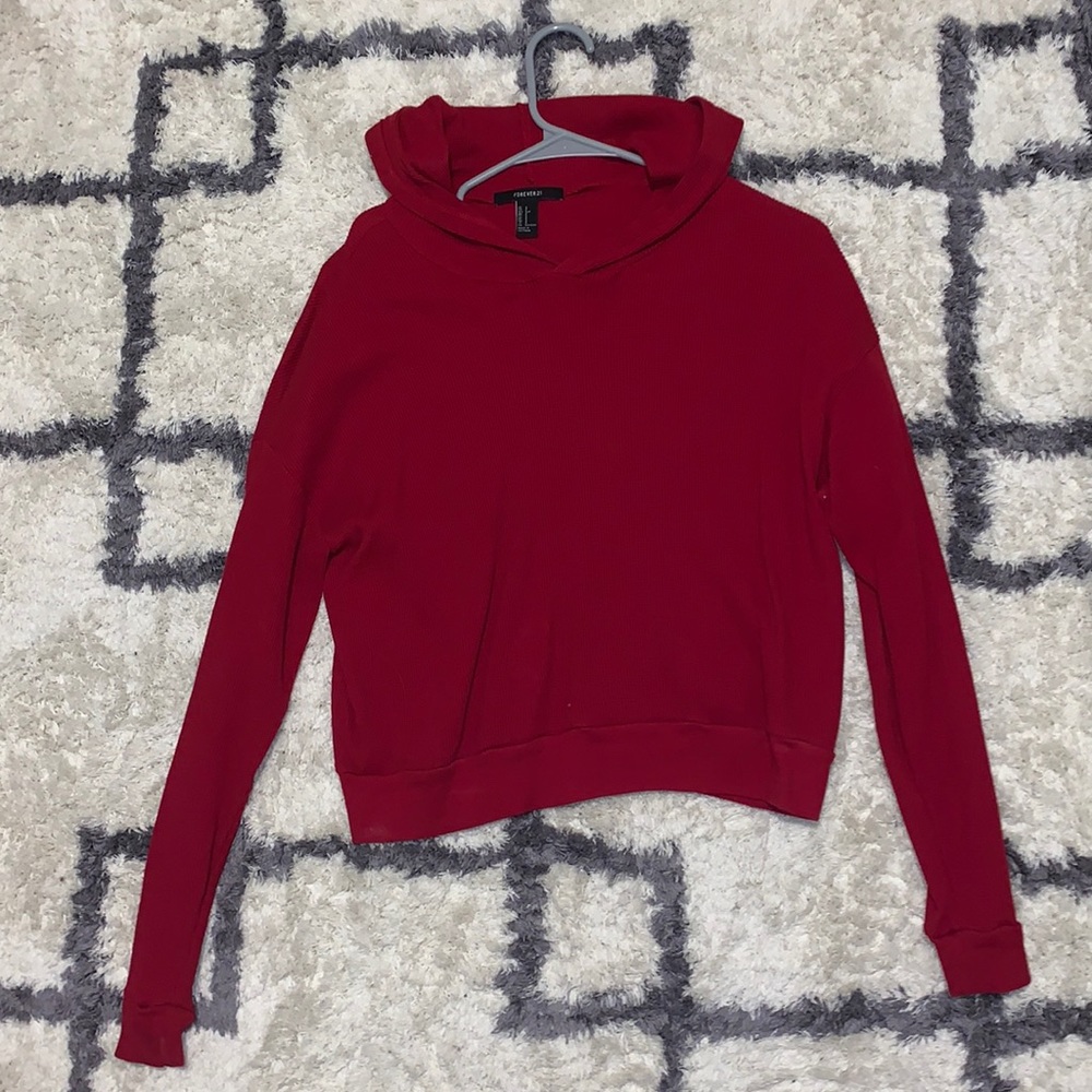 forever 21 cropped sweater/hoodie